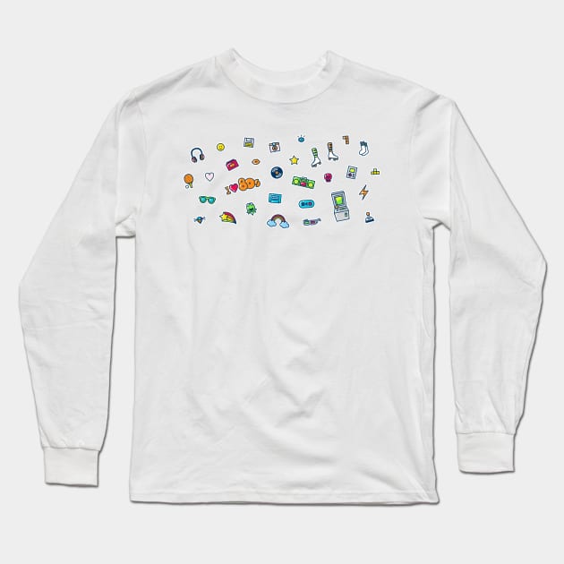 I love 80's Long Sleeve T-Shirt by melomania